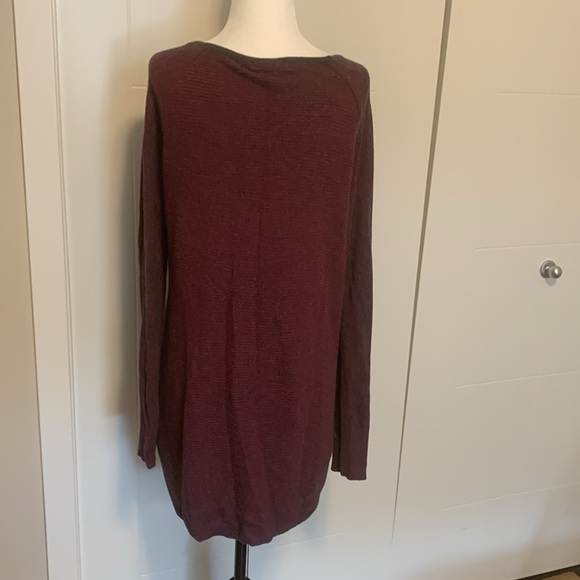 Jana sweater, tunic, magenta, cotton blend, size L - Picture 2 of 4